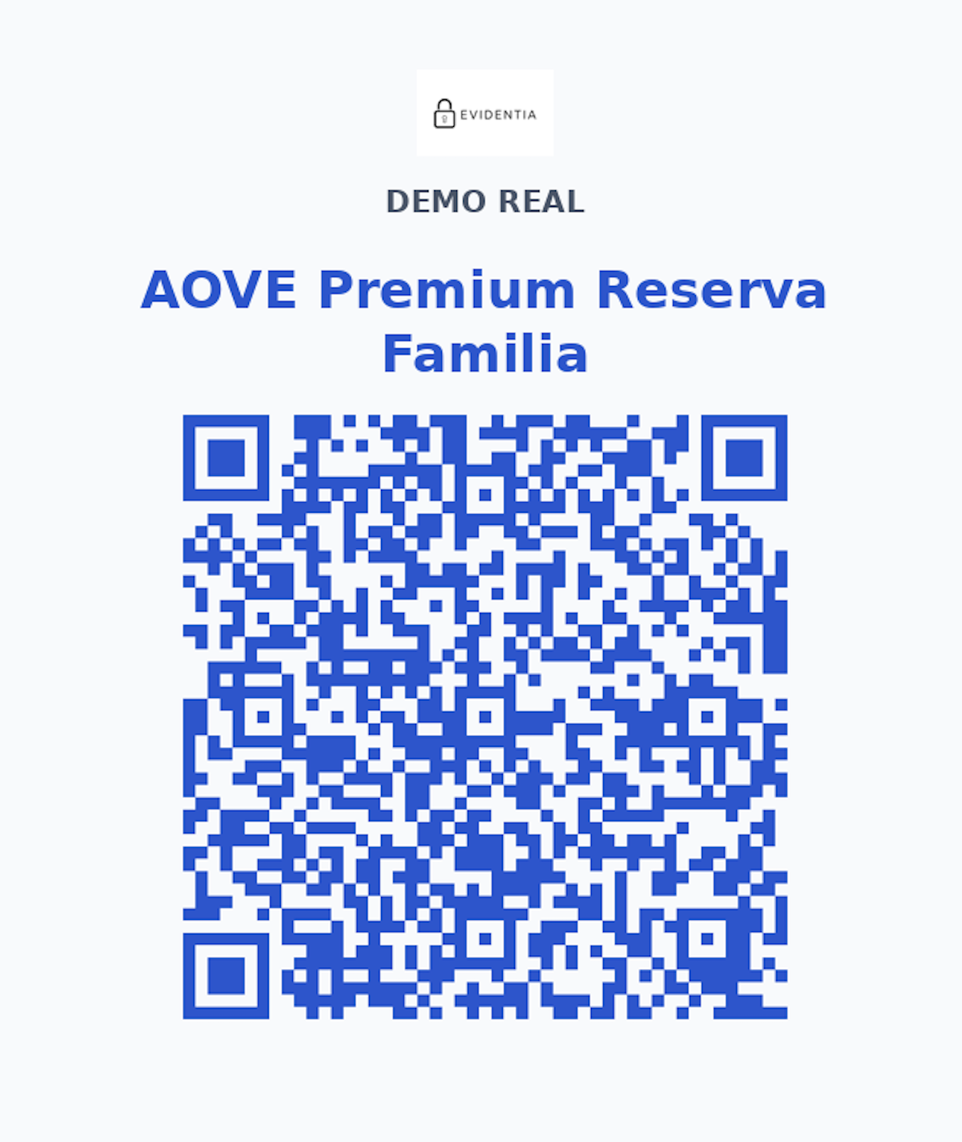 QR verificable de producto